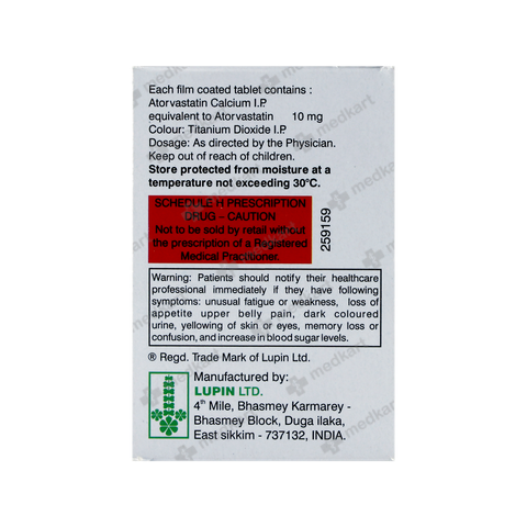 TONACT 10MG TABLET 15'S