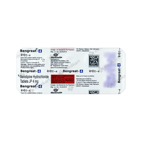BENGREAT 4MG TABLET 10'S – Generic of Betamethasone available at Medkart