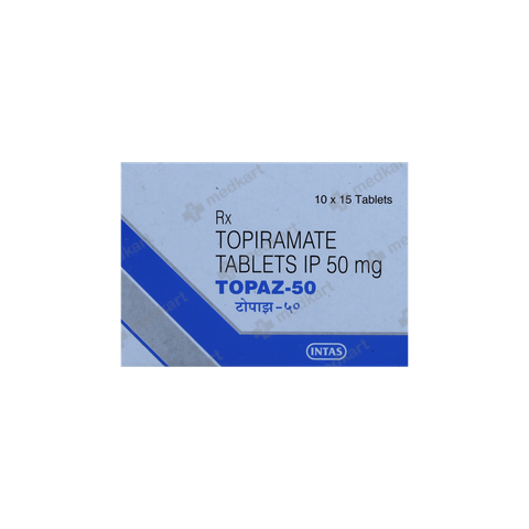 TOPAZ 50MG TABLET 15'S uses, side effects & dosage information