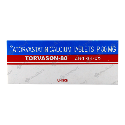 TORVASON 80MG TABLET 10'S