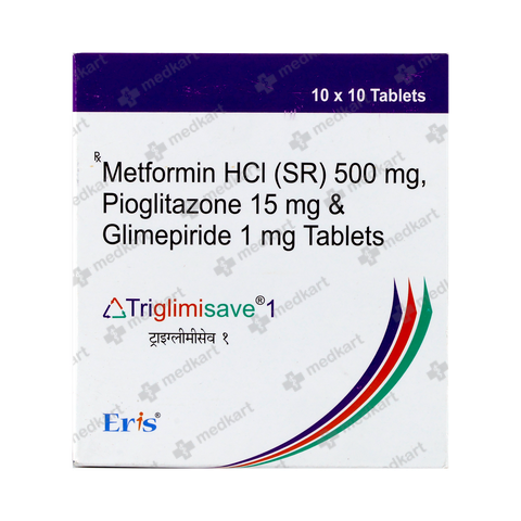 TRIGLIMISAVE 1MG TABLET 10'S