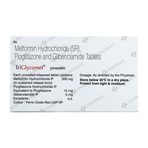 TRIGLYCOMET 15MG TABLET 10'S