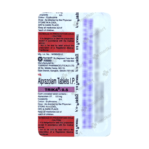 Alprazolam lp 0.5 mg