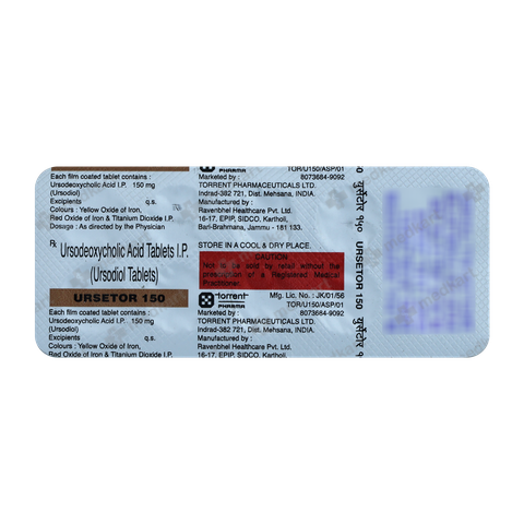 URSETOR 150MG TABLET 10'S