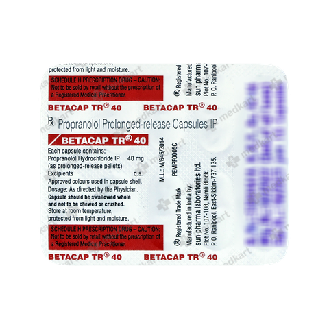 Order BETACAP TR 40 nline at Medkart