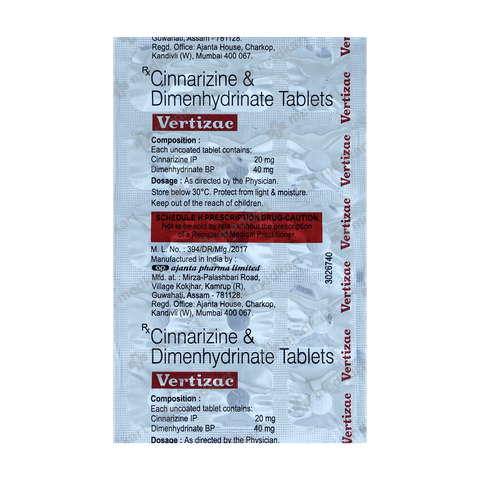VERTIZAC TABLET 15'S