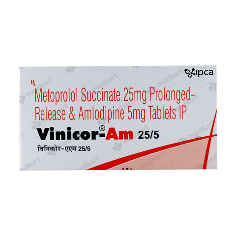 VINICOR AM 25/5MG TABLET 10'S