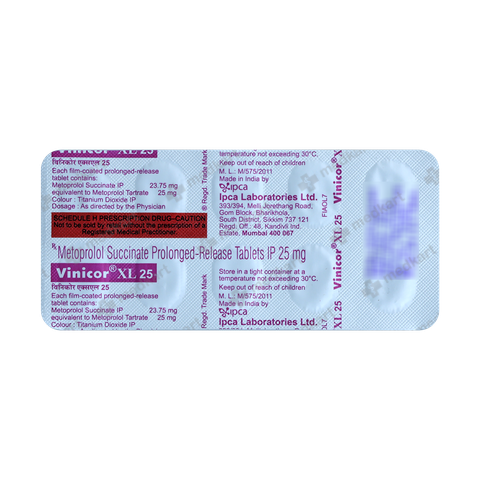 VINICOR XL 25MG TABLET 10'S