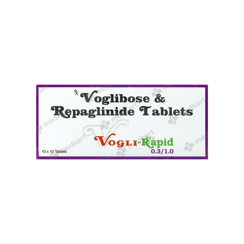 VOGLI RAPID 0.3/1MG TABLET 10'S