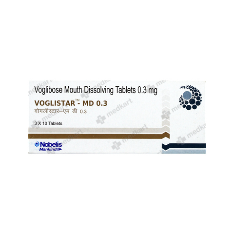 VOGLISTAR MD 0.3MG TABLET 10'S