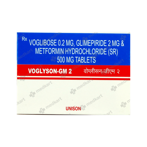 VOGLYSON GM 2MG TABLET 10'S