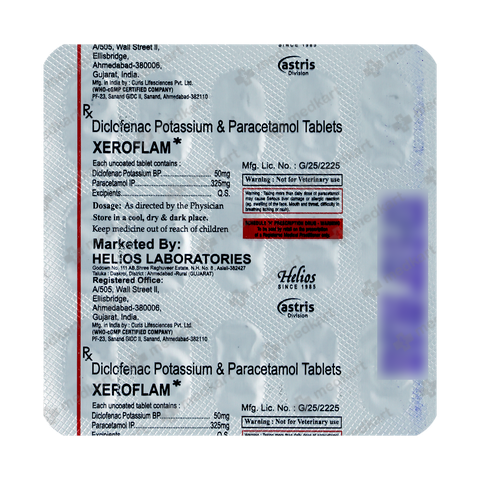 XEROFLAM TABLET 15'S
