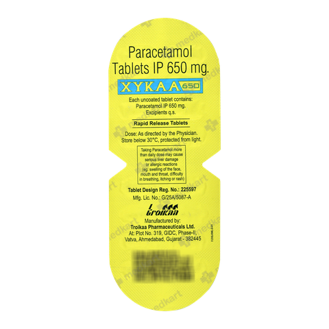XYKAA RAPID 650MG TABLET 16'S