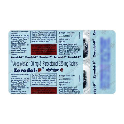 Buy ZERODOL P Online at Medkart