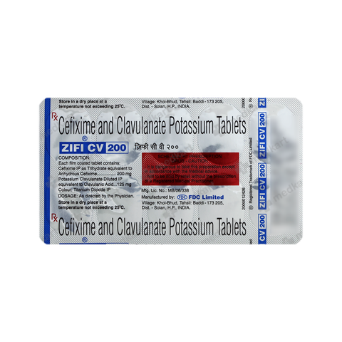 ZIFI CV 200MG TABLET 10'S