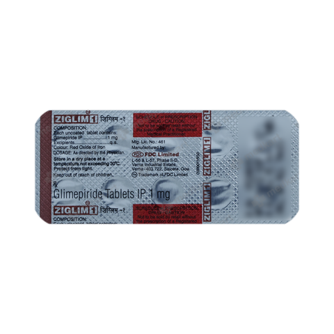 ZIGLIM 1MG TABLET 10'S