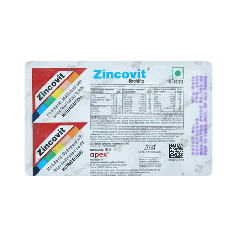 ZINCOVIT TABLET 15'S