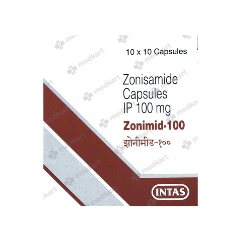 ZONIMID 100MG CAPSULE 10'S