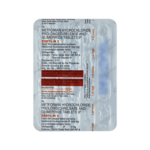Buy ZORYL M 2 Online at Medkart