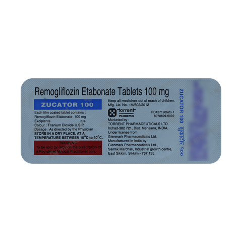 ZUCATOR 100MG TABLET 10'S