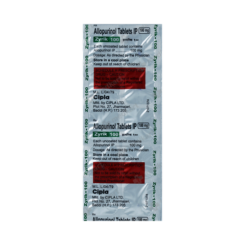 ZYRIK 100MG TABLET 10'S