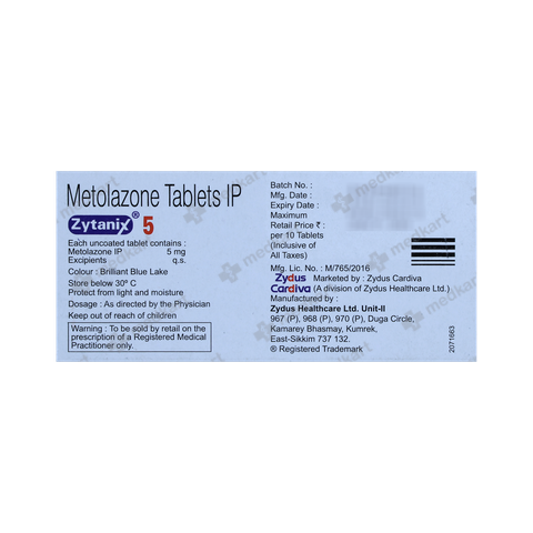 ZYTANIX 5 TABLET 15'S