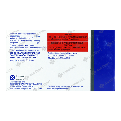Buy Glucreta M 10/500 Online at Medkart