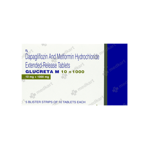 GLUCRETA M 10/1000MG TABLET 10'S