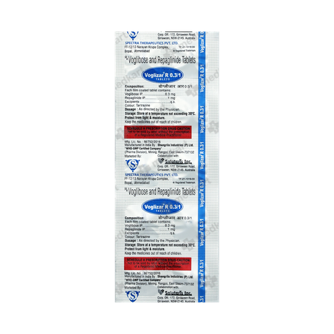 VOGLIZAR R 0.3/1 TABLET 10'S