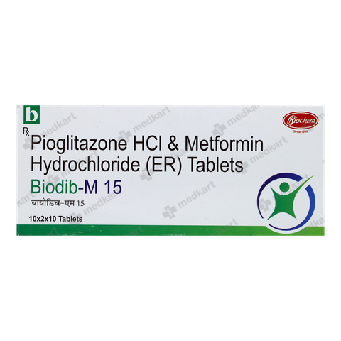 BIODIB M 15MG TABLET 10'S