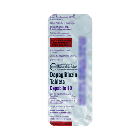 DAPABITE 10MG TABLET 10'S