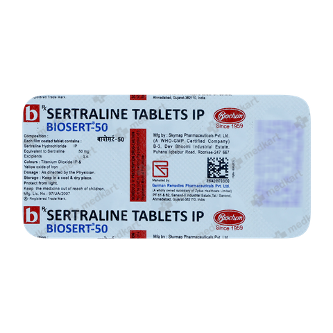BIOSERT 50MG TABLET 10'S