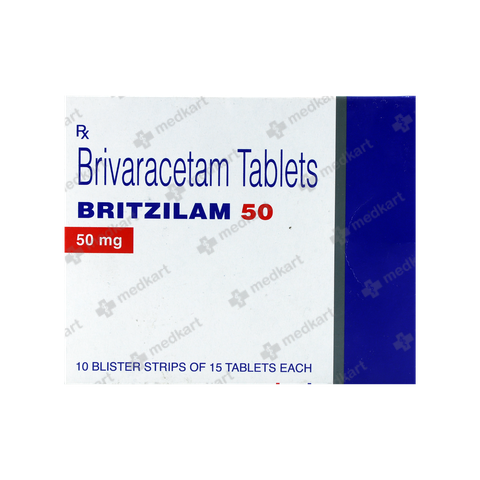 BRITZILAM 50MG TABLET 15'S