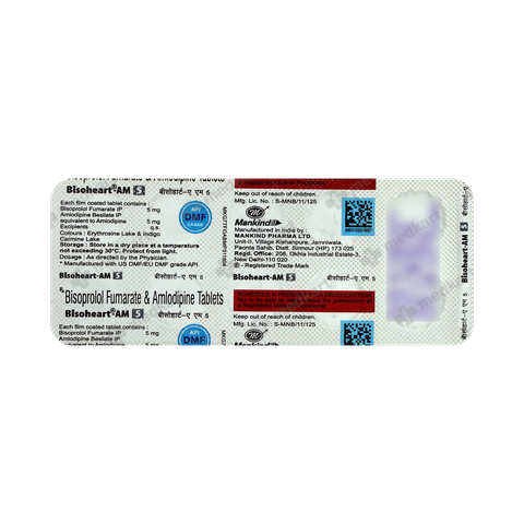 BISOHEART AM 5MG TABLET 10'S