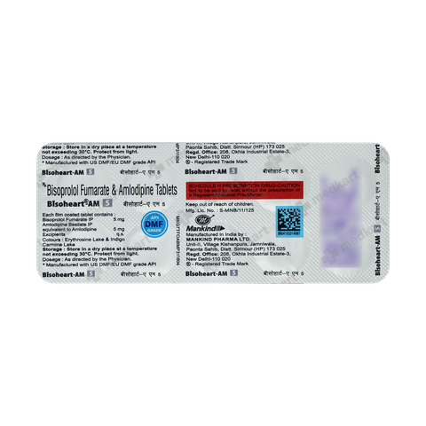 BISOHEART AM 5MG TABLET 10'S