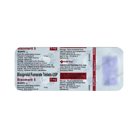BISOMERIT 5MG TABLET 10'S