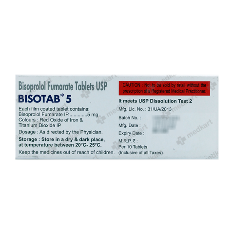 BISOTAB 5MG TABLET 10'S