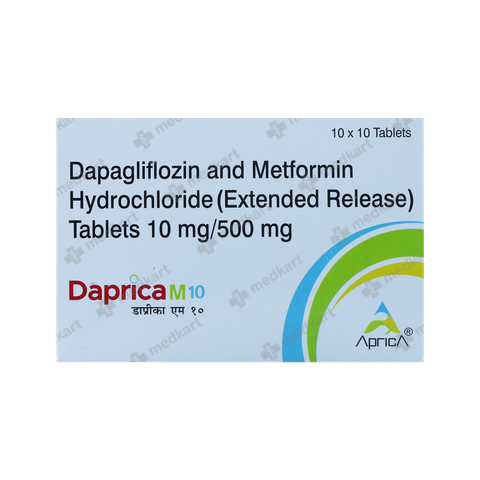 DAPRICA M 10/500MG TABLET 10'S