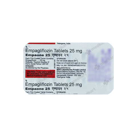 EMPAONE 25MG TABLET 10'S