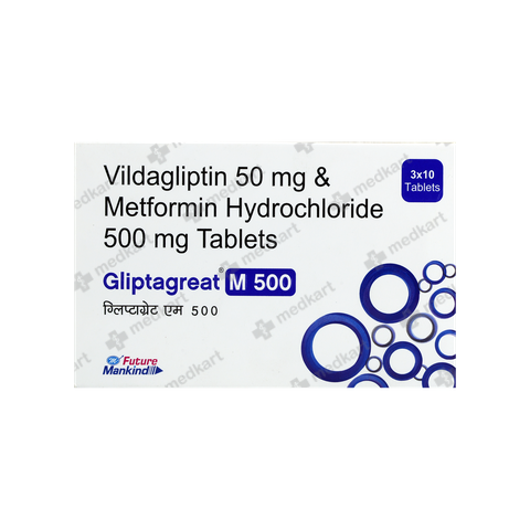 GLIPTAGREAT M 500MG TABLET 10'S