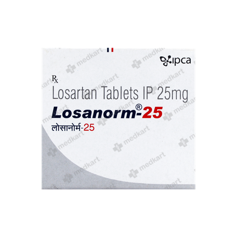 LOSANORM 25MG TABLET 10'S