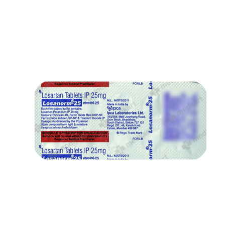 LOSANORM 25MG TABLET 10'S