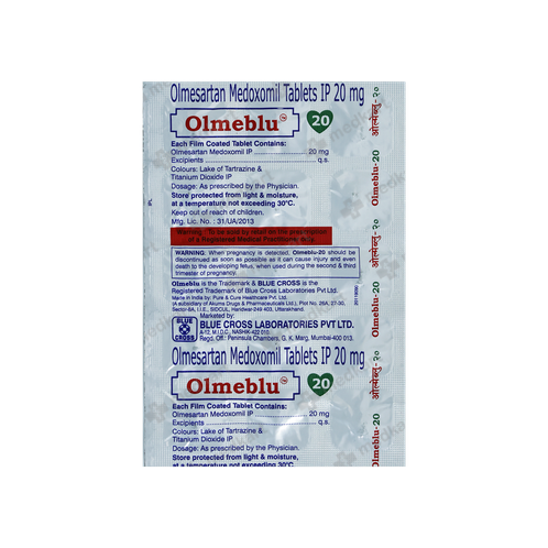 OLMEBLU 20MG TABLET 10'S