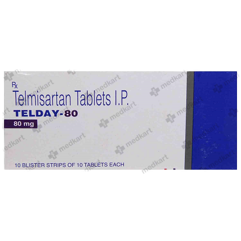 TELDAY 80MG TABLET 10'S