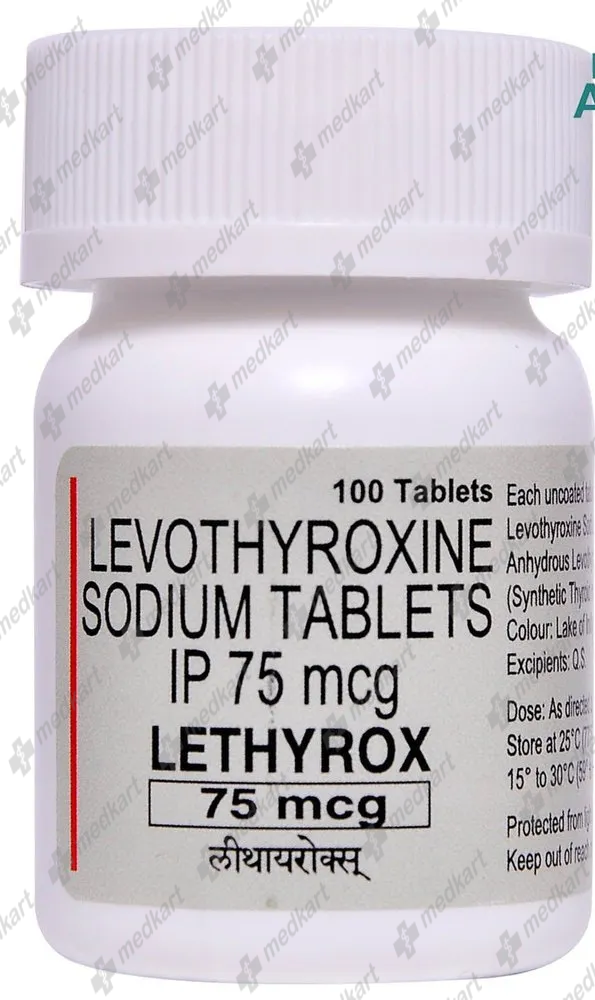 LETHYROX 75MCG TABLET 100'S