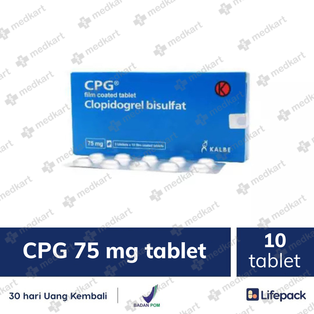 CPG 75MG TABLET 10'S