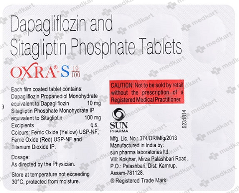 OXRA S 10/100MG TABLET 15'S