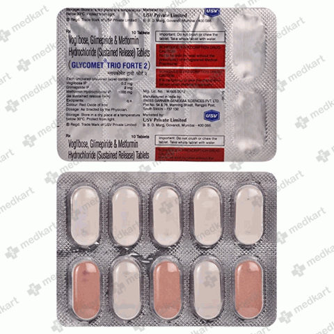 GLYCOMET TRIO FORTE 2MG TABLET 10'S