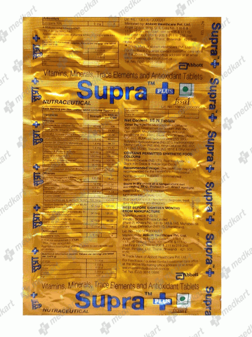 SUPRA PLUS TABLET 15'S