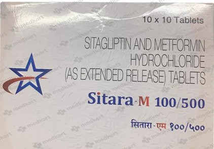SITARA M 100/500MG TABLET 10'S